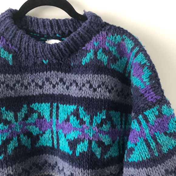 Vintage Knit Fisherman Oversized Sweater Onesize - Picture 4 of 8